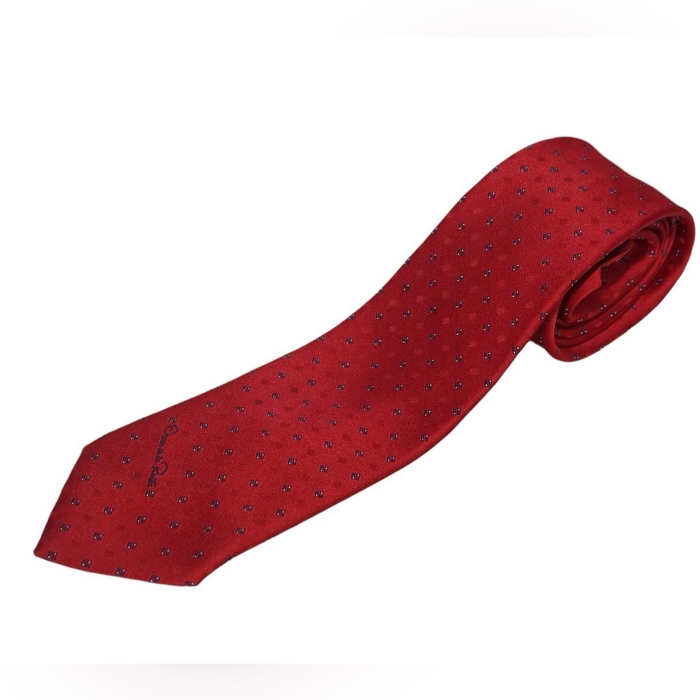 Oscar de la Renta Red Luxury Men's Tie